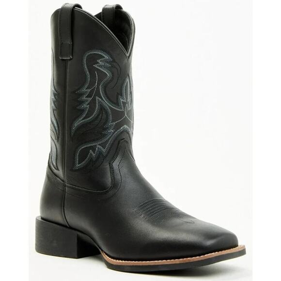 Cody James Ace Black Western Cowboy Boots Men’s 11D Broad Square Toe NEW/NWT - Picture 1 of 15